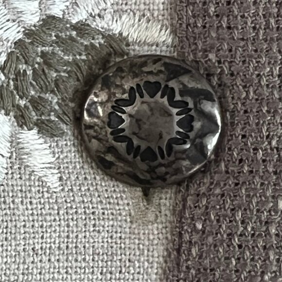 Vintage Folk Floral Embroidered Vest Knit Rustic Coastal Cowgirl Garden Girl Top - Picture 10 of 11